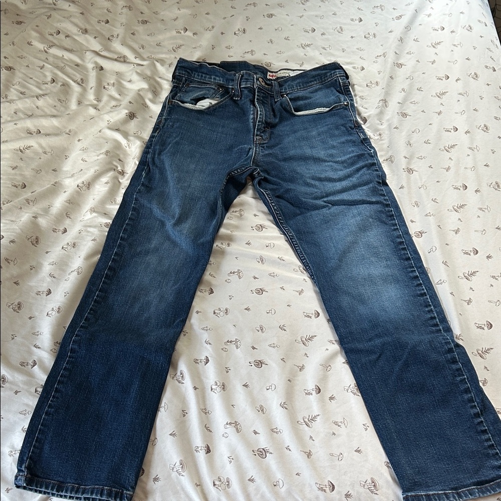 Wrangler Men's Deep Blue Straight Leg Jeans